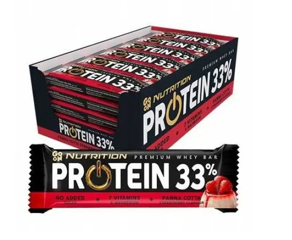 Go On Nutrition 33% Panna Cotta Strawberry 50g - Case of 12