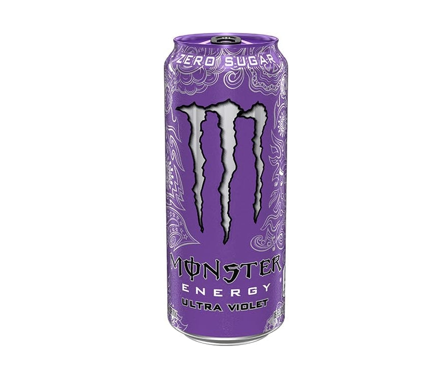 Monster Ultra Violet Energy Drink - Pack of 12, 500ml