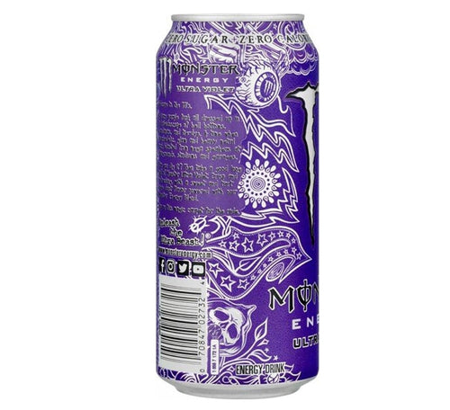 Monster Ultra Violet Energy Drink - Pack of 12, 500ml